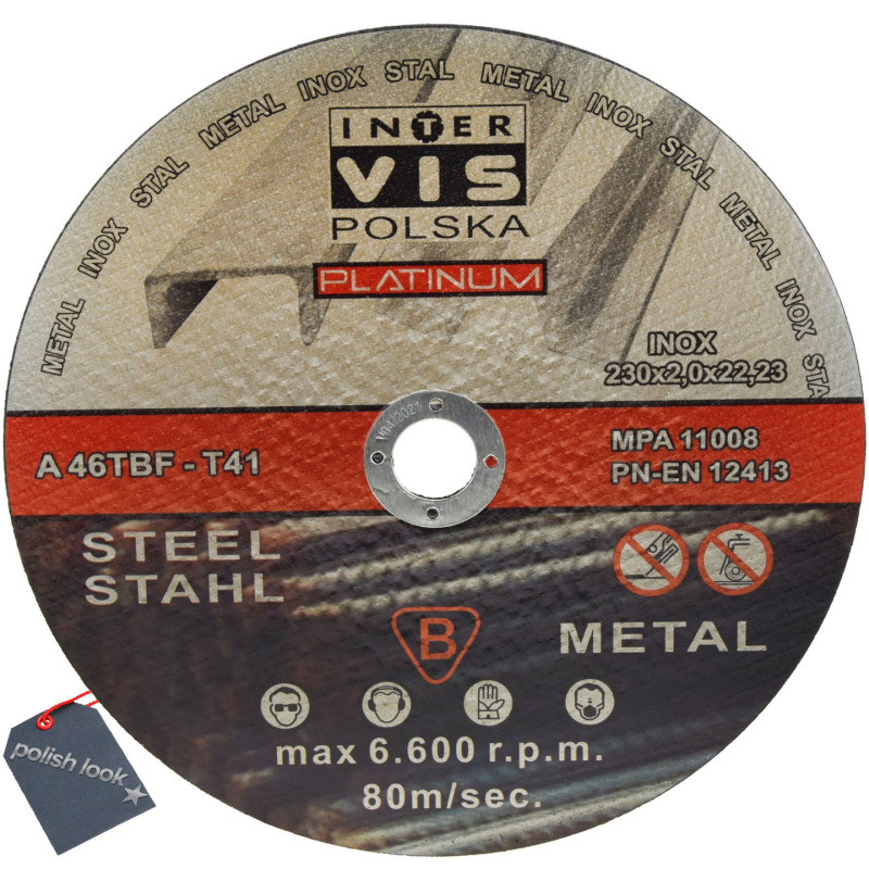 Tarcza    do przecinania stali    230x2,0  Vinon